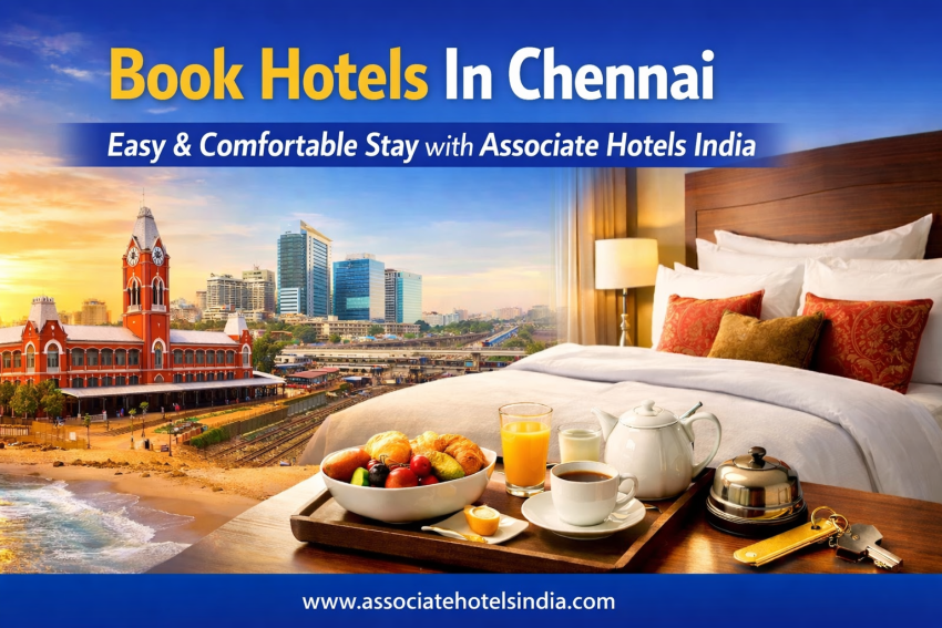 Book Hotels In Chennai – Easy & Comfortable Stay with Associate Hotels India