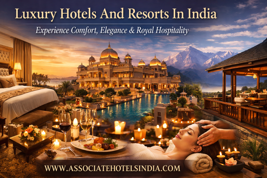 Luxury Hotels And Resorts In India – Experience Comfort, Elegance & Royal Hospitality